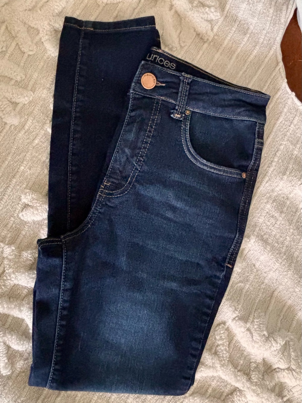 Maurices Everflex Super Skinny High Rise Jeans Excellent Condition 8S Short Dark